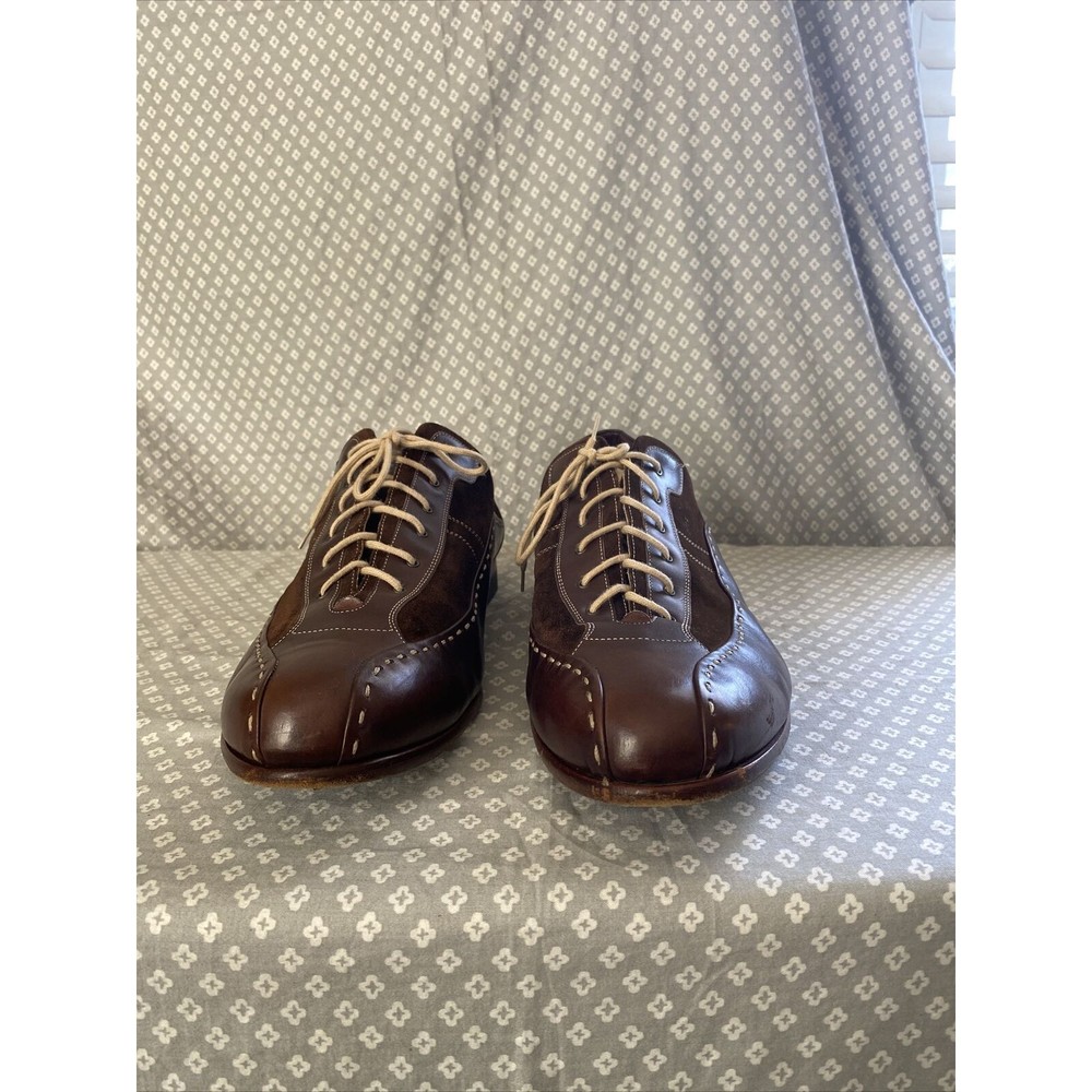 Romano Martegani 1891 Brown Suede Leather Men’s Dress Shoes #6620 Sz 17